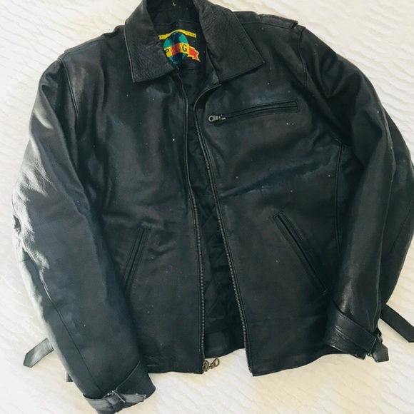 PLG Other - Vintage Genuine Black Leather Men’s Jacket!